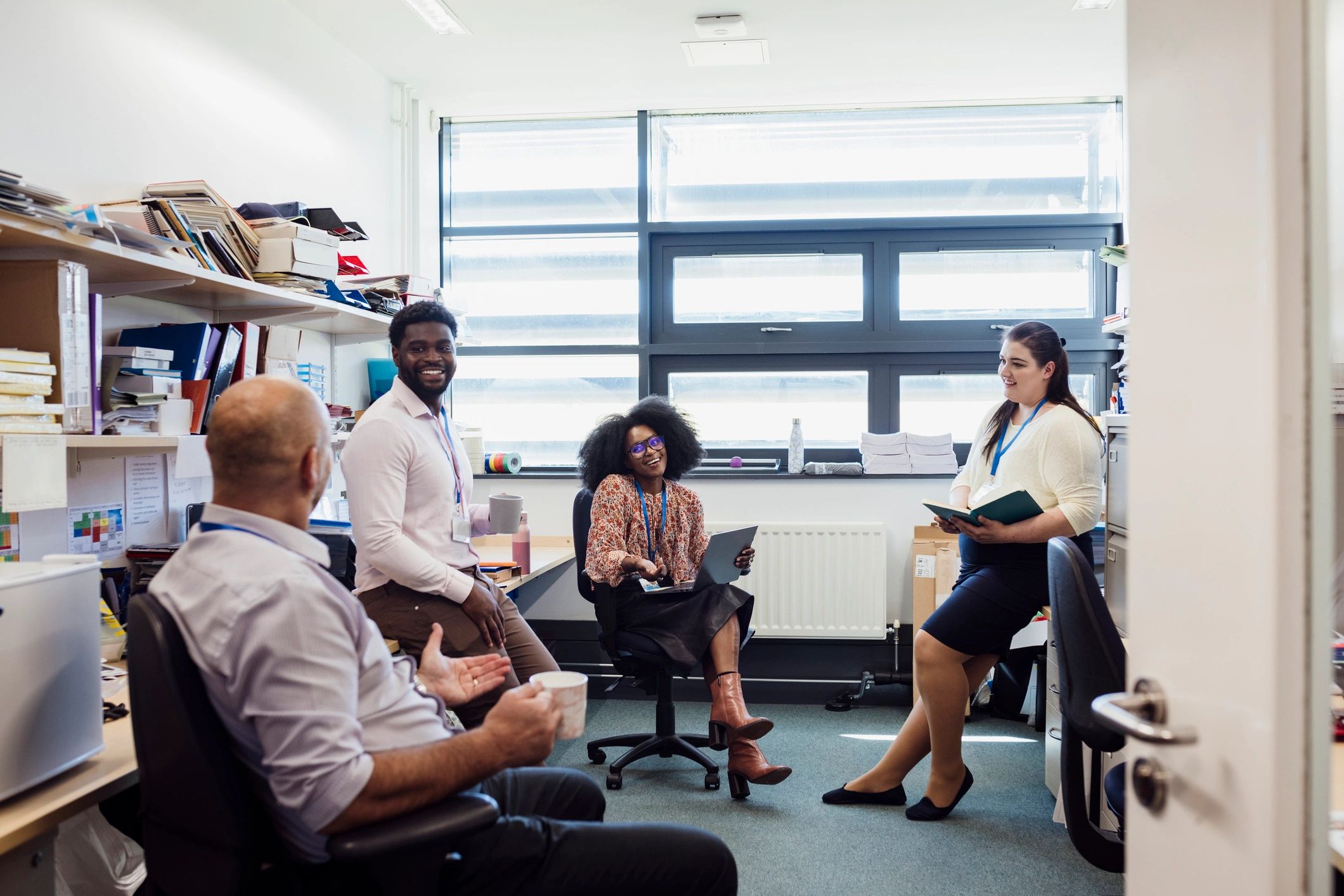 Professional team meeting in an office