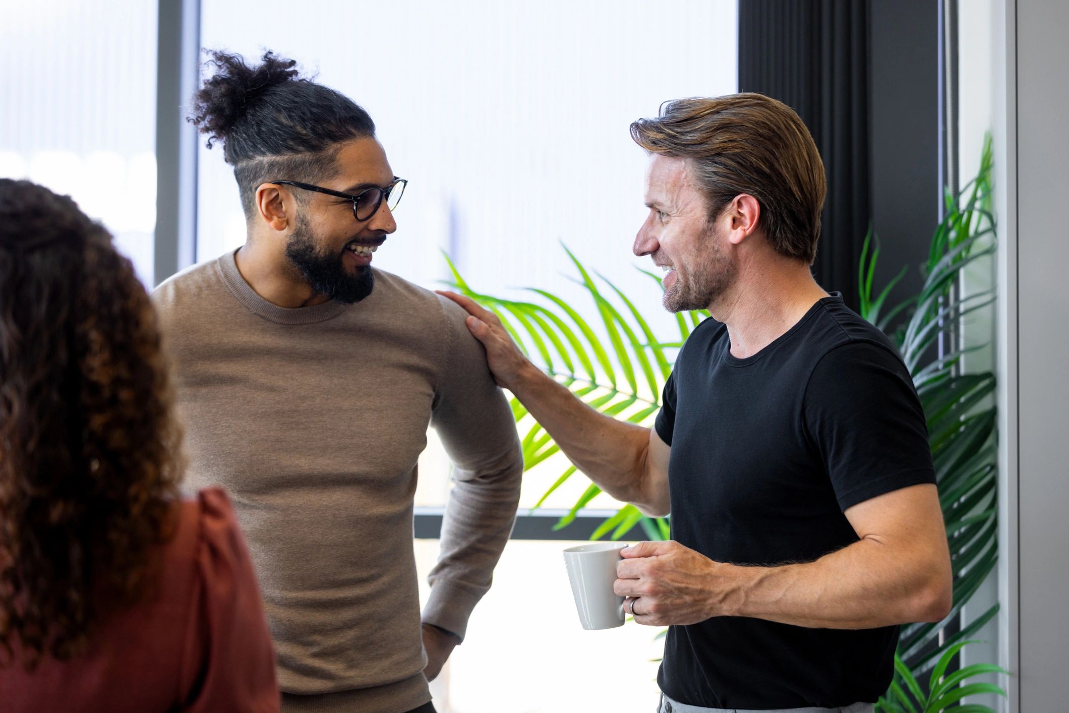 Professional business consultation in an office